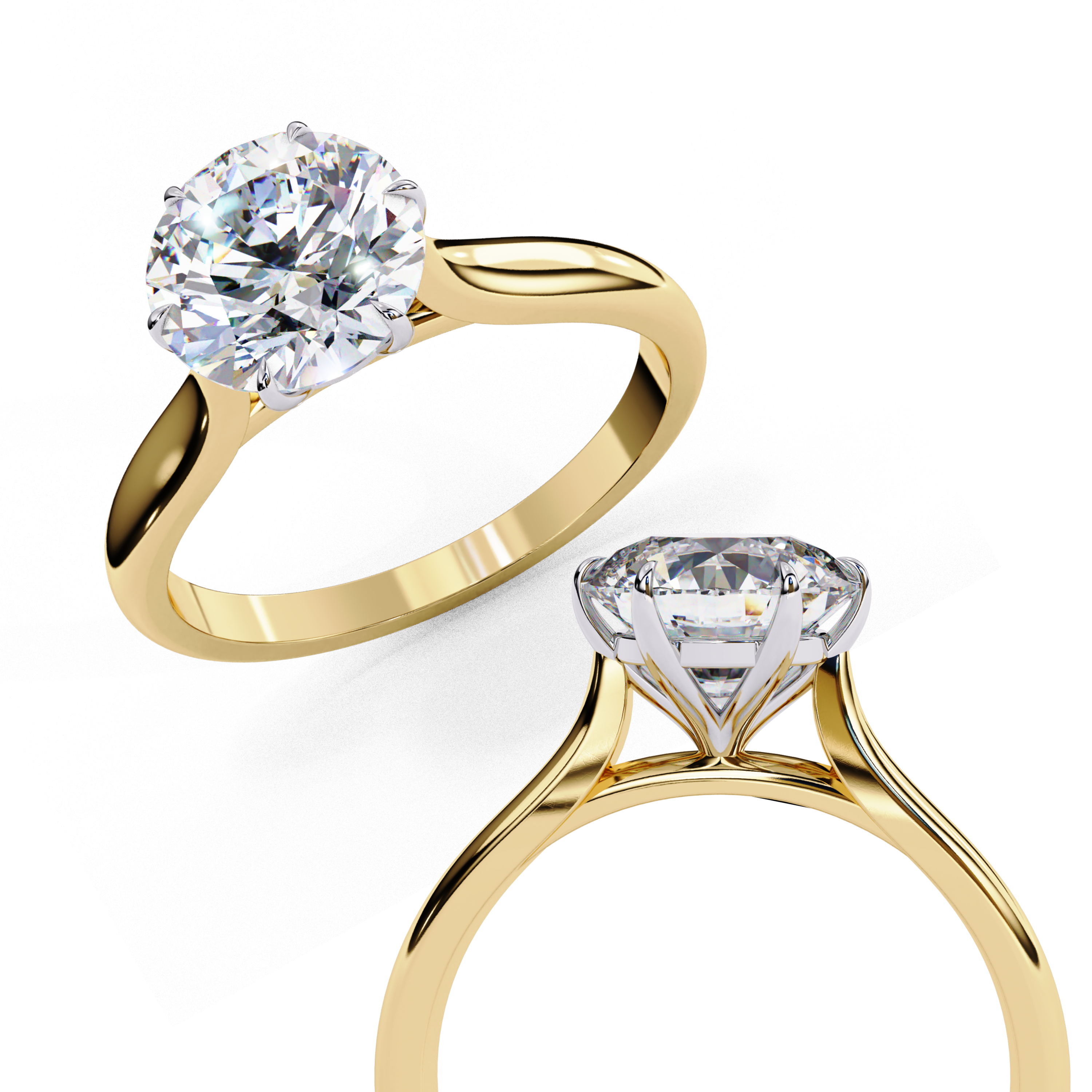 Dazzling Round Cut Diamond Ring
