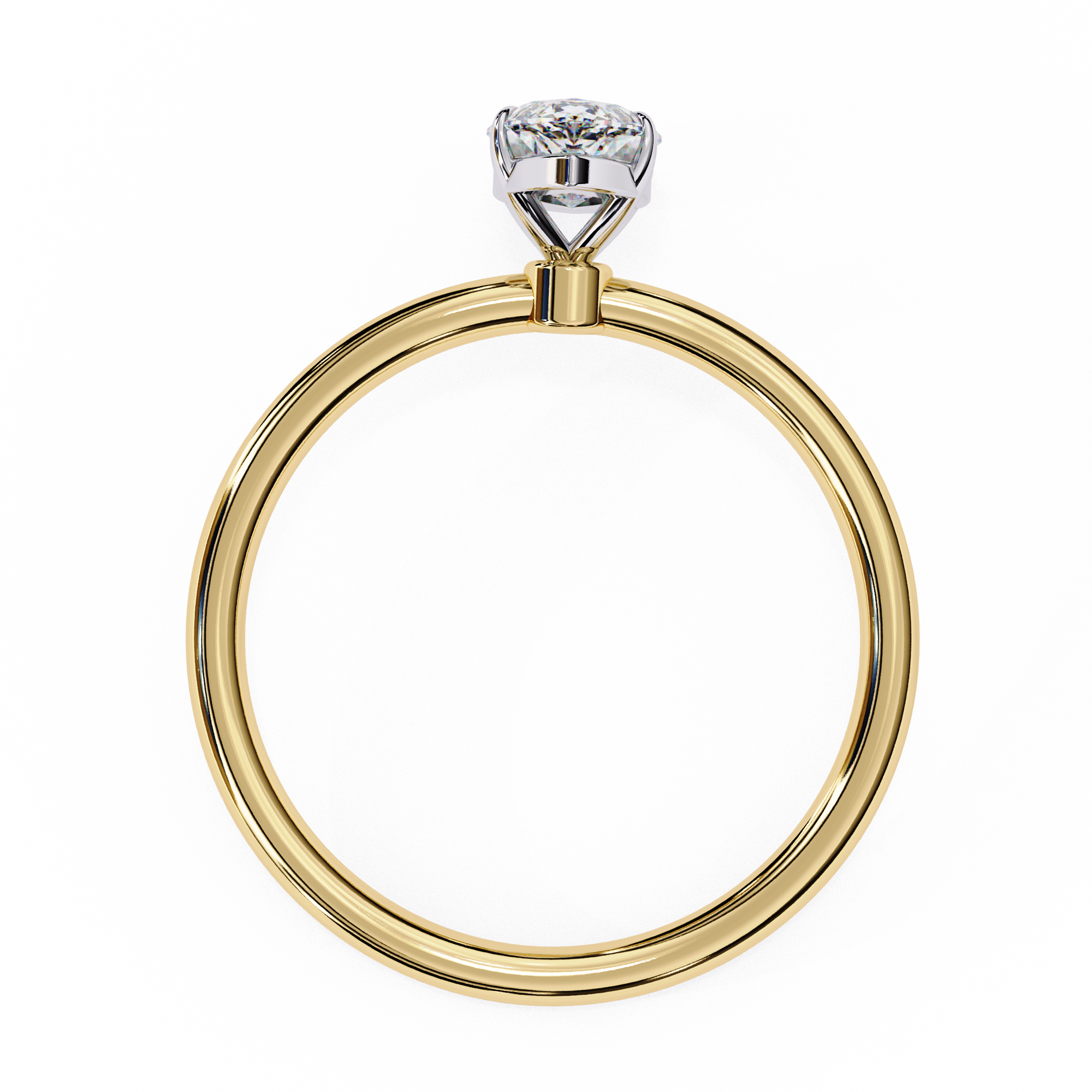 Elegant Marquise Cut Solitaire Diamond Ring