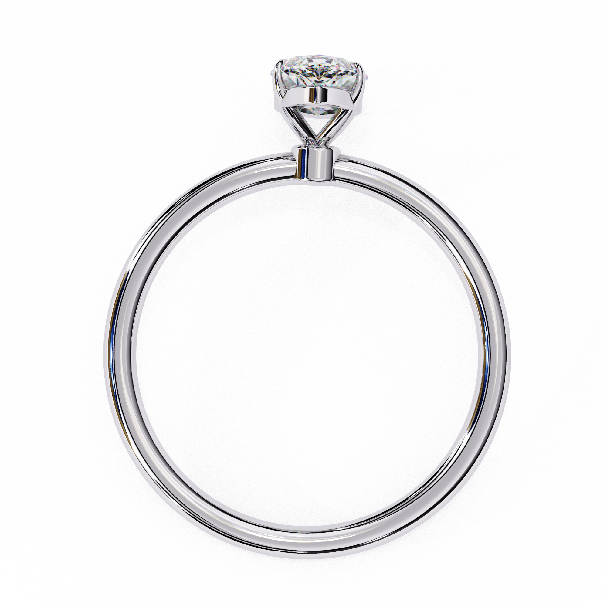 Elegant Marquise Cut Solitaire Diamond Ring
