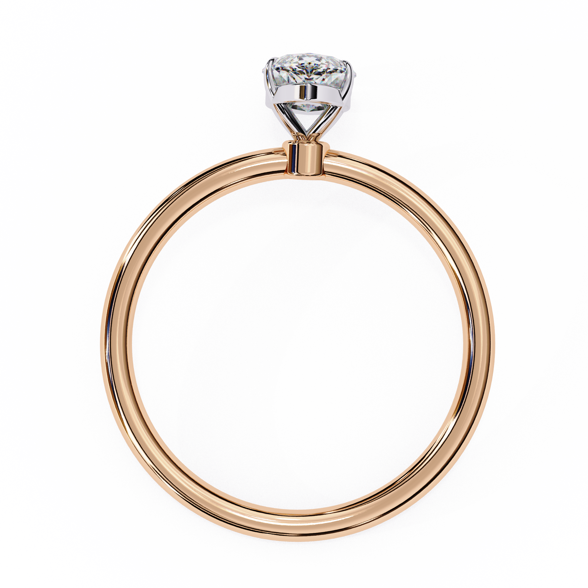Elegant Marquise Cut Solitaire Diamond Ring