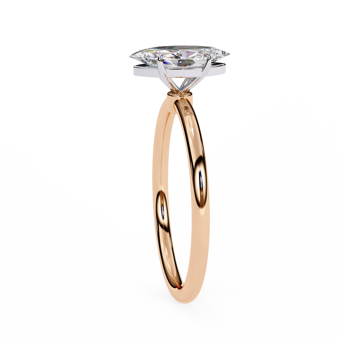 Elegant Marquise Cut Solitaire Diamond Ring
