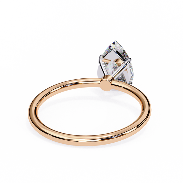 Elegant Pear Cut Solitaire Diamond Ring