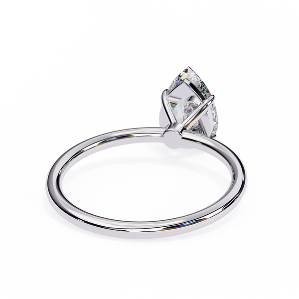 Elegant Pear Cut Solitaire Diamond Ring