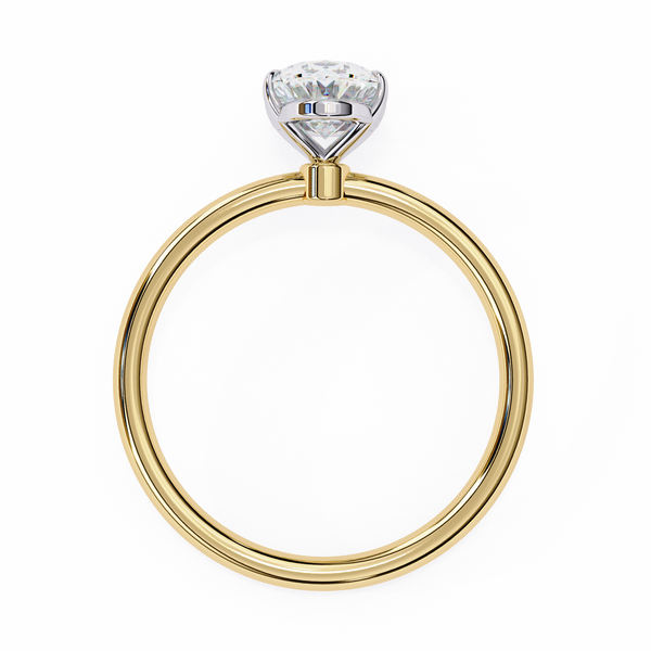 Elegant Oval Cut Solitaire Diamond Ring