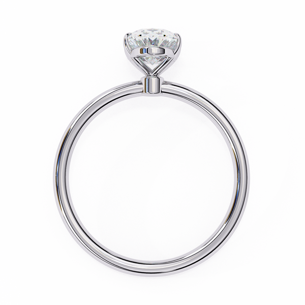 Elegant Oval Cut Solitaire Diamond Ring