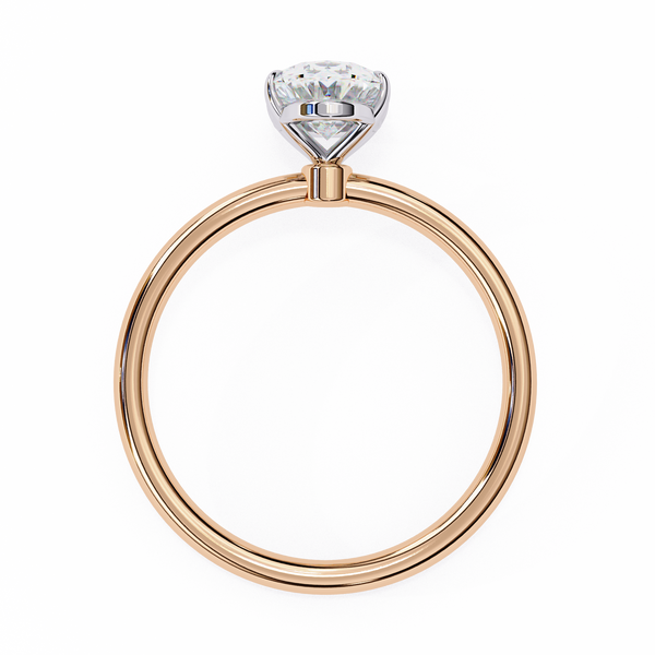 Elegant Oval Cut Solitaire Diamond Ring