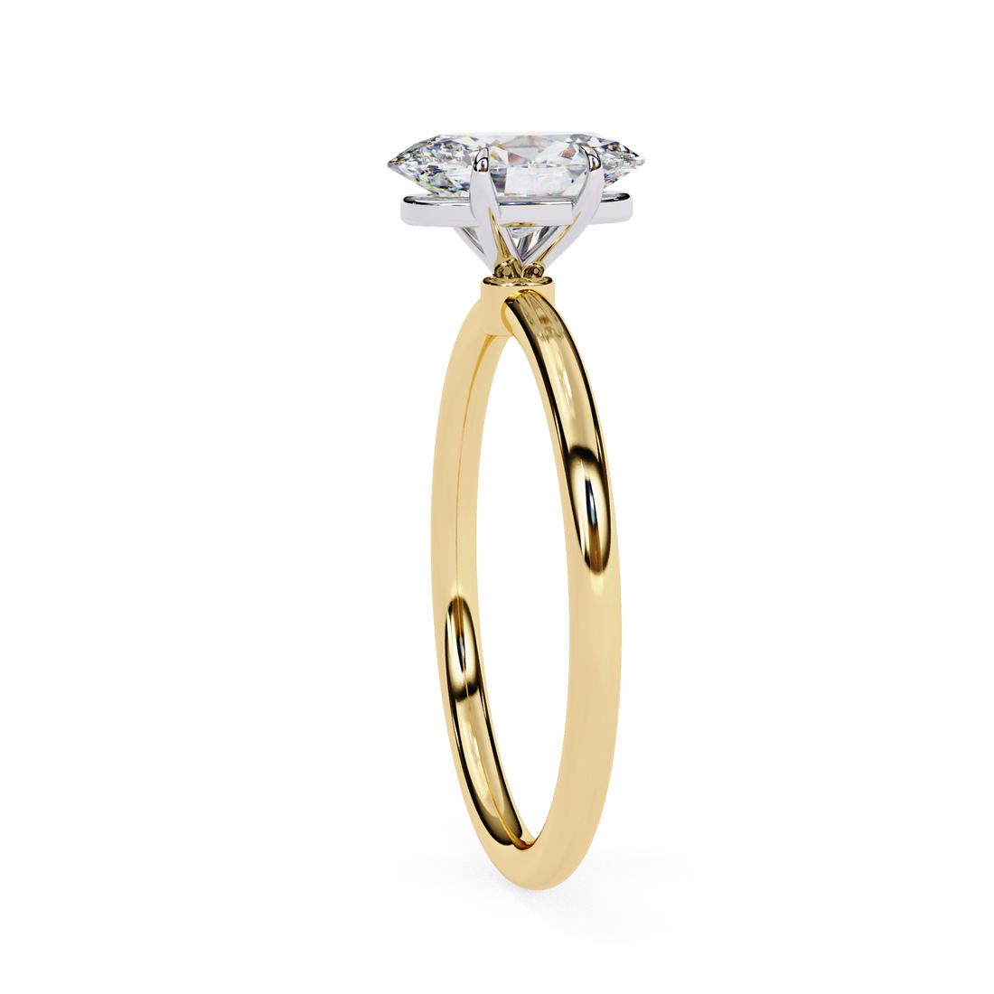 Elegant Oval Cut Solitaire Lab Grown Diamond Ring