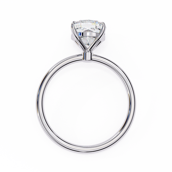 Elegant Cushion Cut Solitaire Diamond Ring