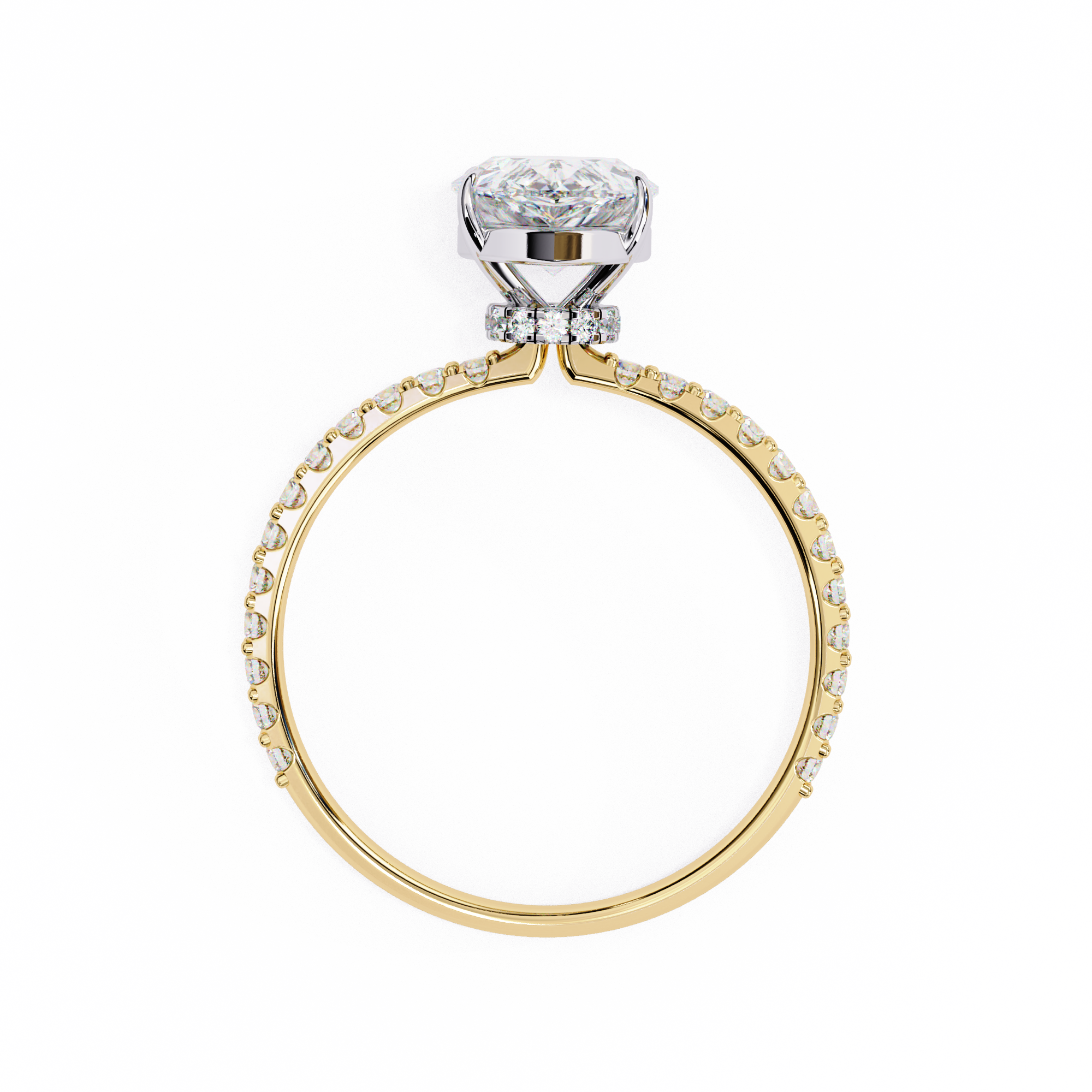 Brilliant Cut Halo Diamond Ring