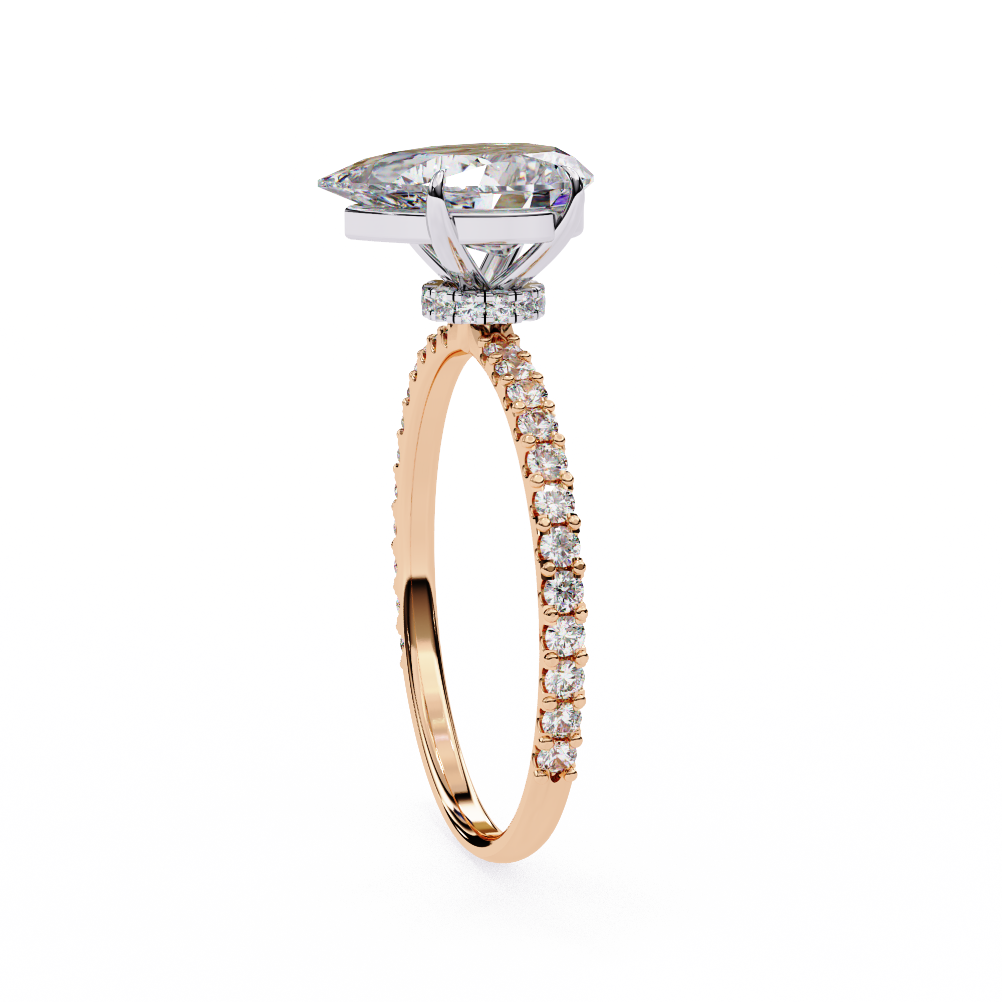 Brilliant Cut Halo Diamond Ring