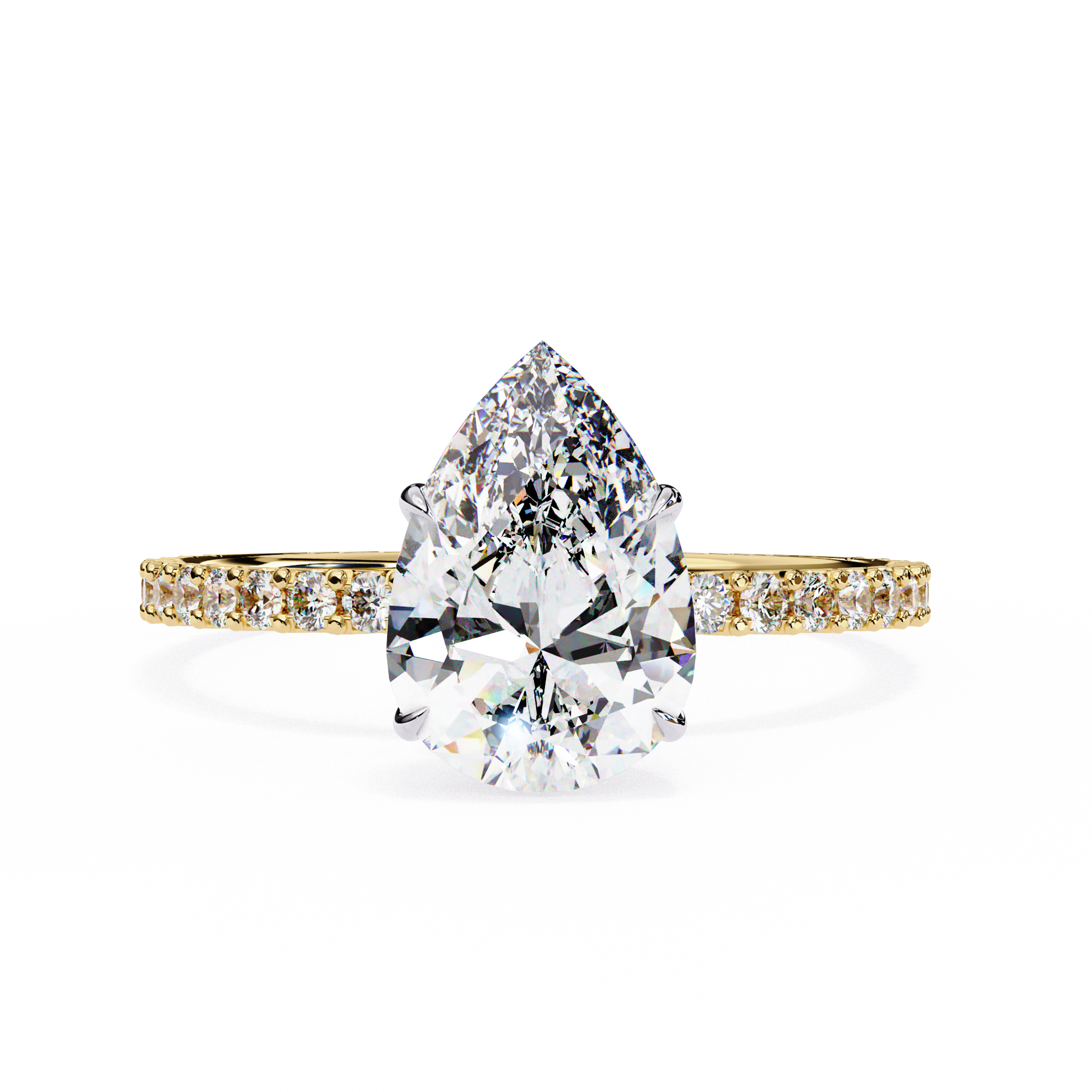 Brilliant Cut Halo Diamond Ring