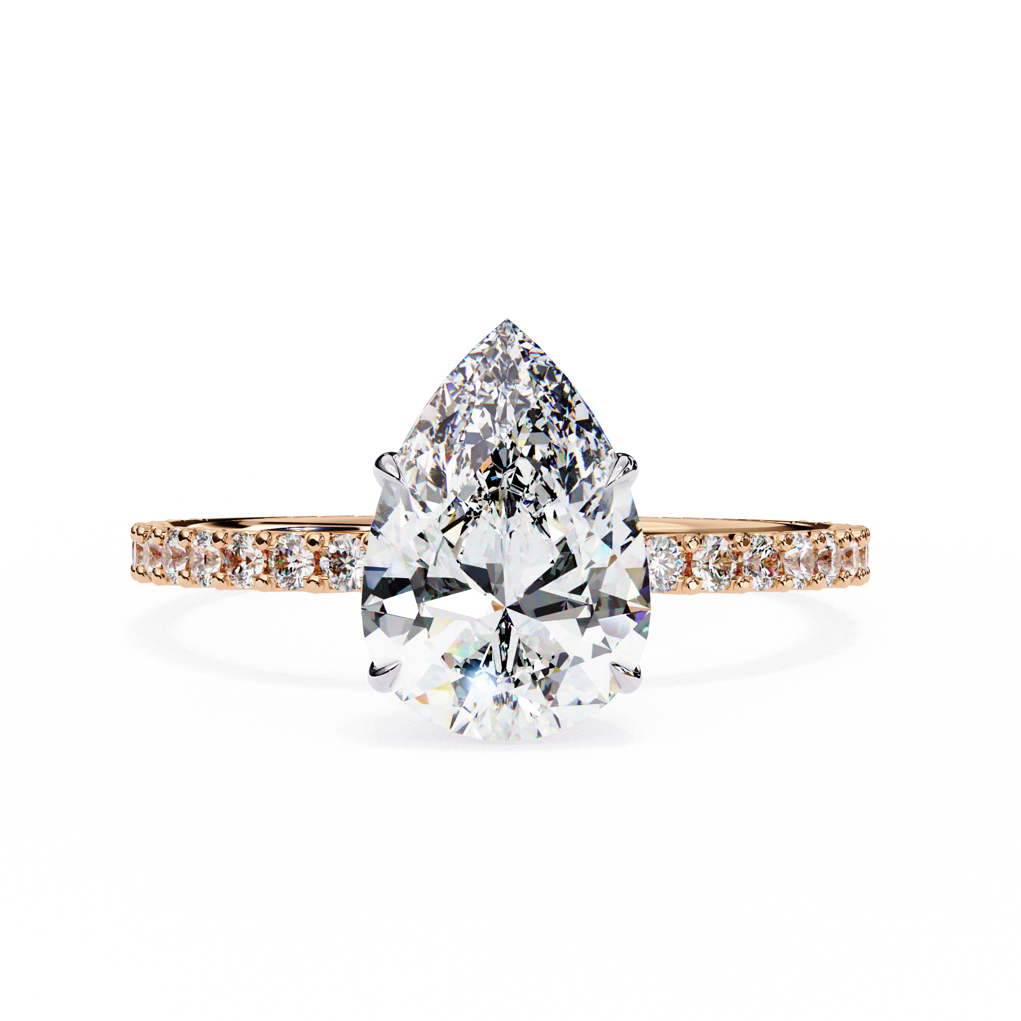 Brilliant Cut Halo Diamond Ring