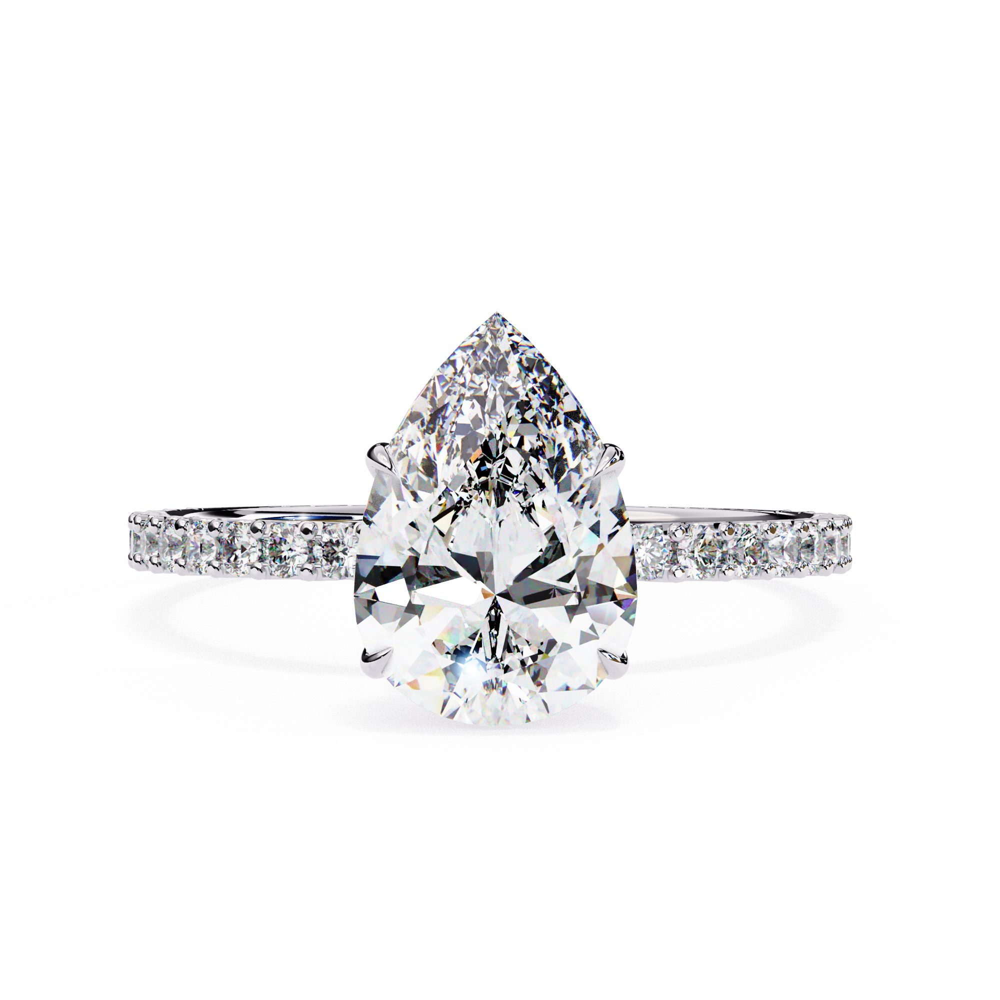 Brilliant Cut Halo Diamond Ring