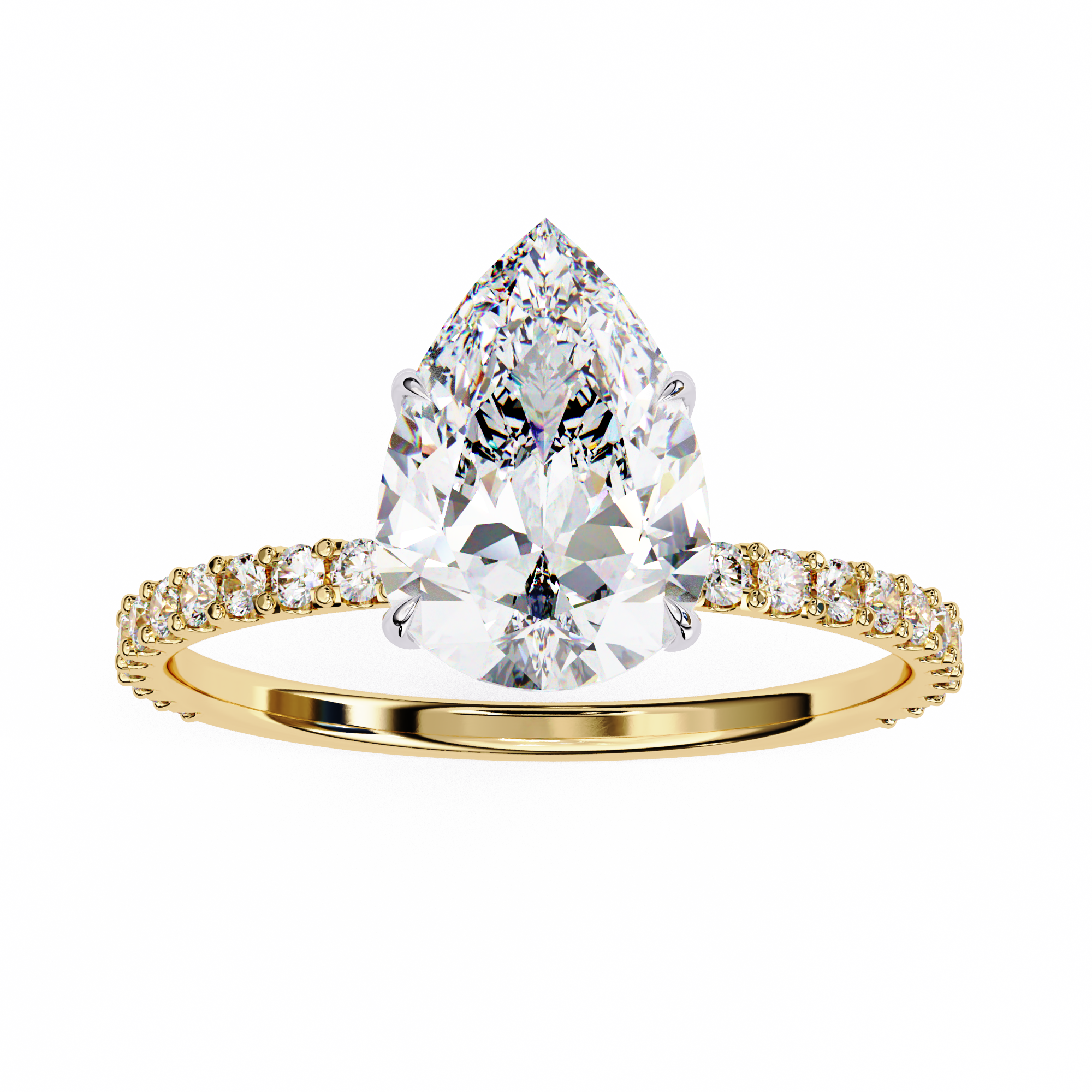 Brilliant Cut Halo Diamond Ring