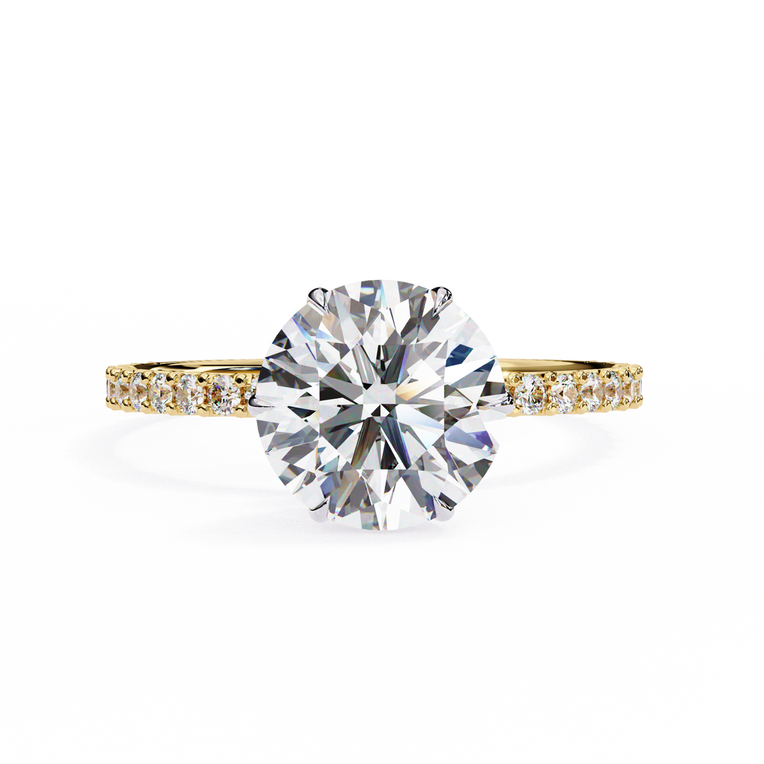 Sparkling Round Diamond Ring