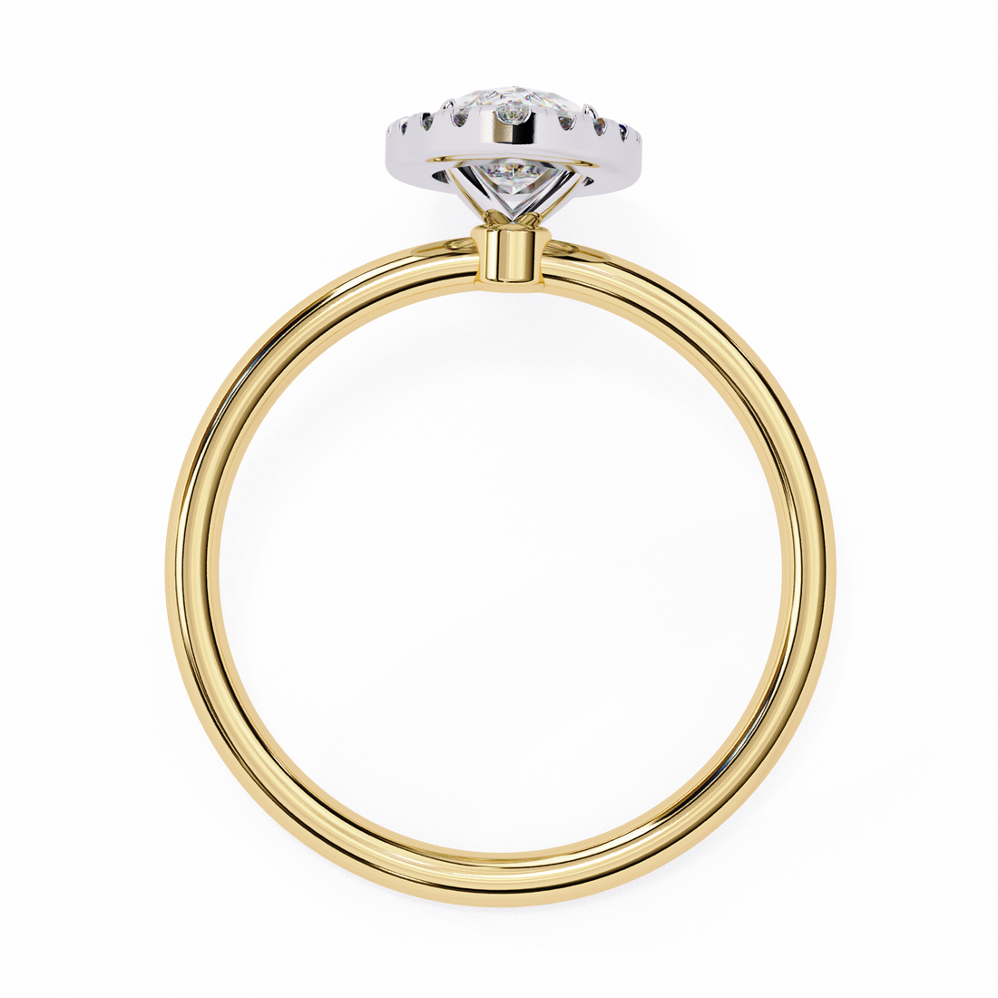Classic Marquise Cut Diamond Halo Engagement Ring