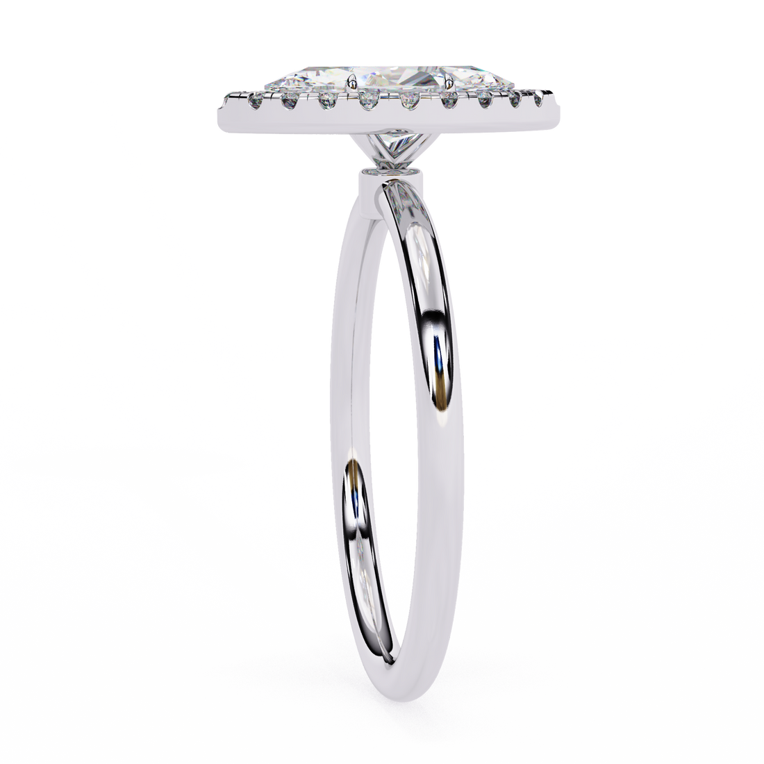 Classic Marquise Cut Lab Grown Diamond Halo Ring