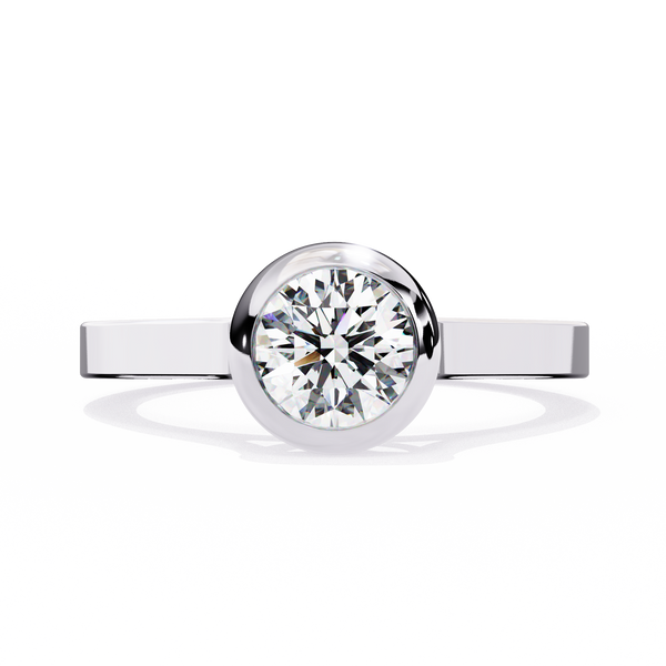 Classic Bezel Set Engagement Ring