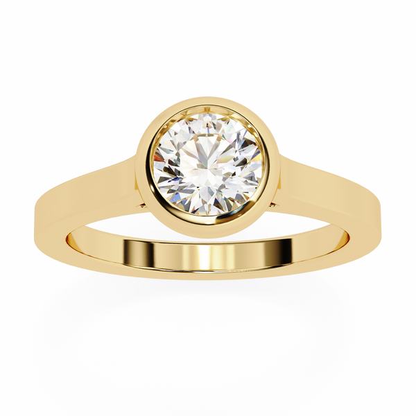 Classic Bezel Set Engagement Ring