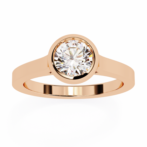 Classic Bezel Set Engagement Ring