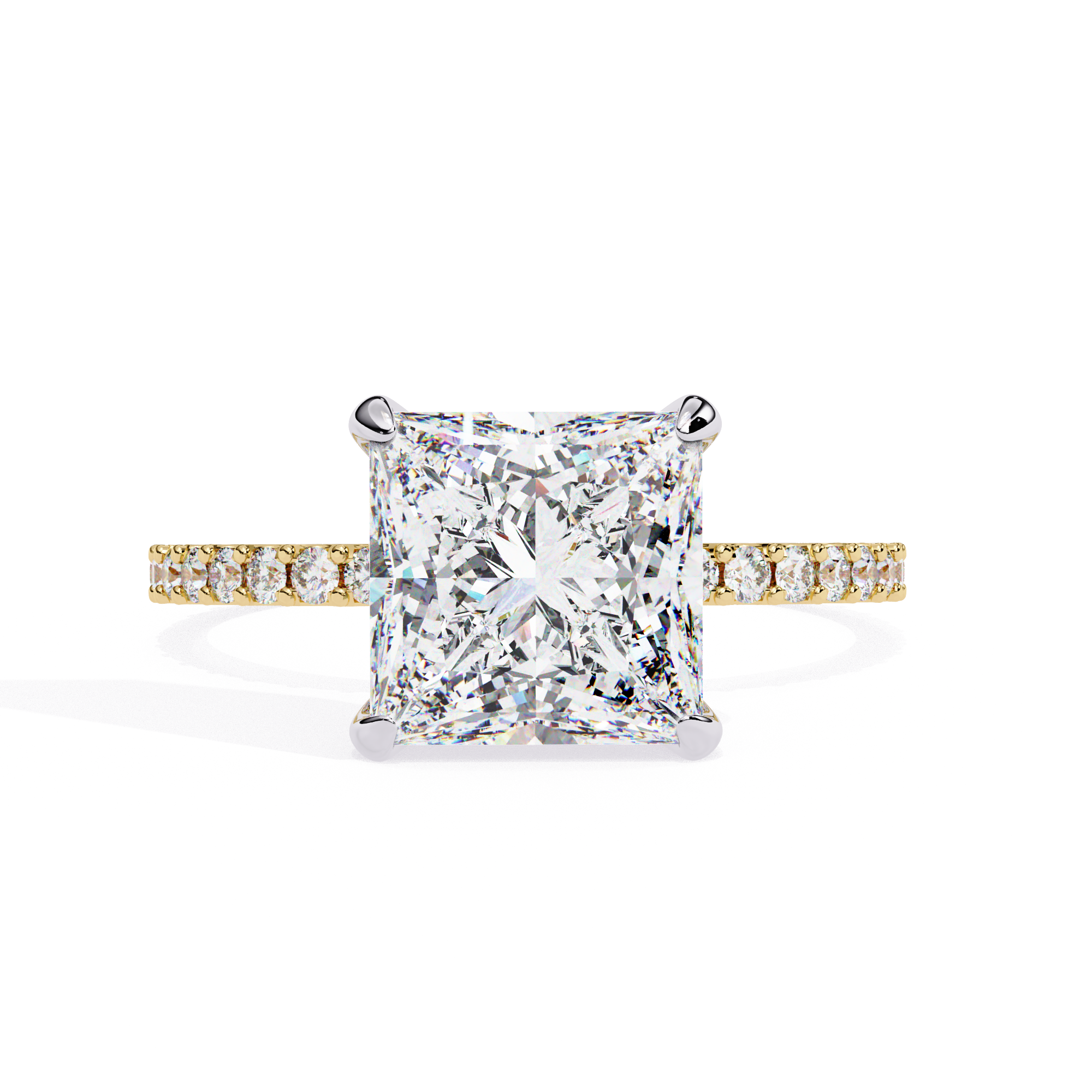 Modern Pave Diamond Ring