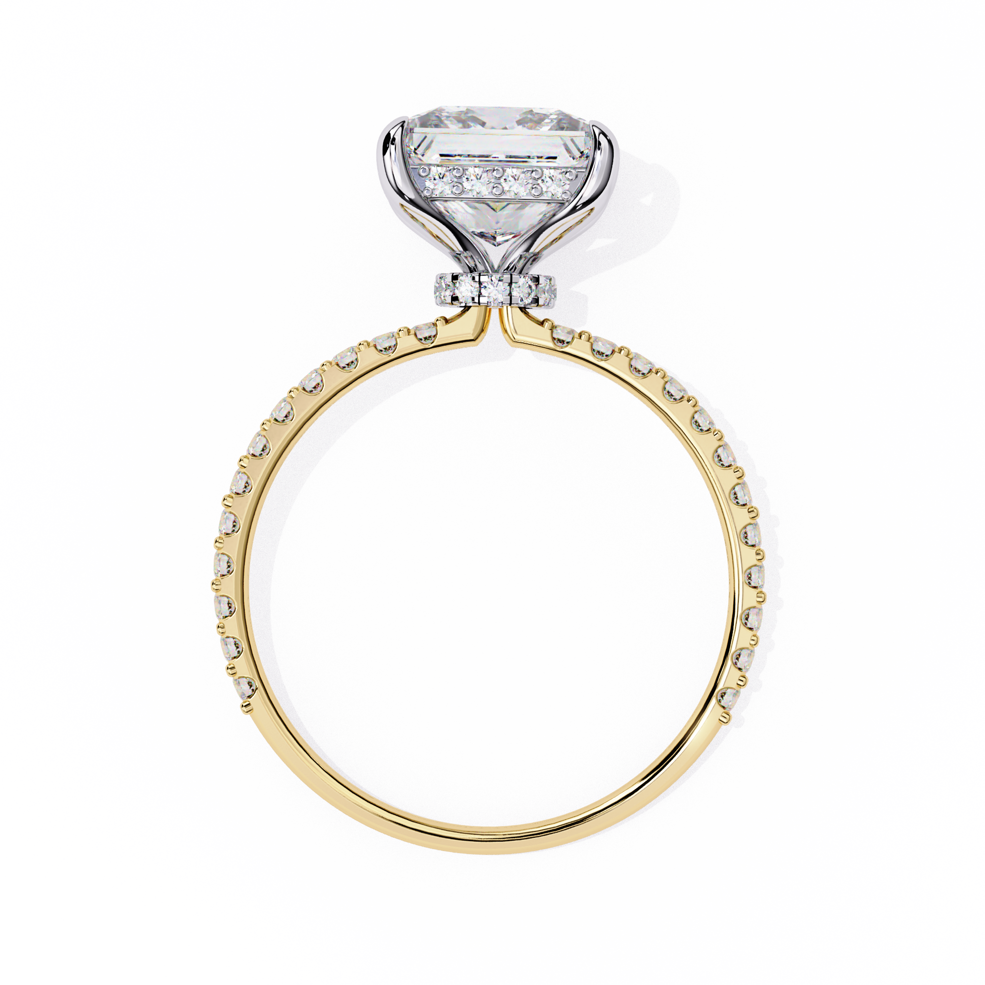 Modern Pave Diamond Ring