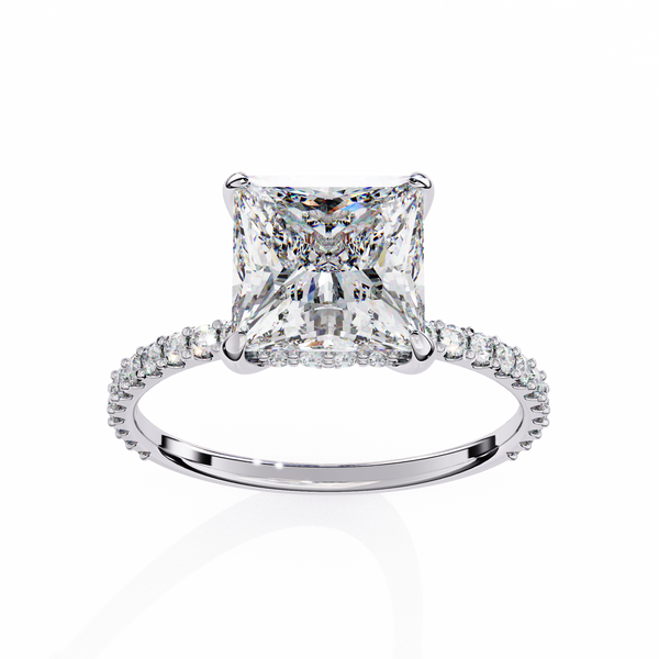 Modern Pave Diamond Ring