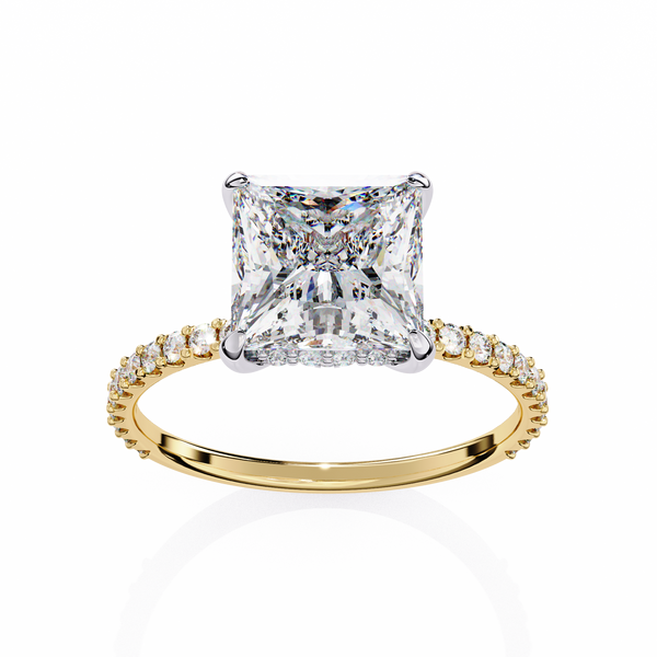 Modern Pave Diamond Ring