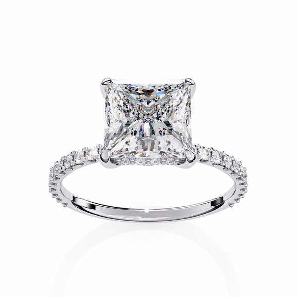 Modern Pave Diamond Ring