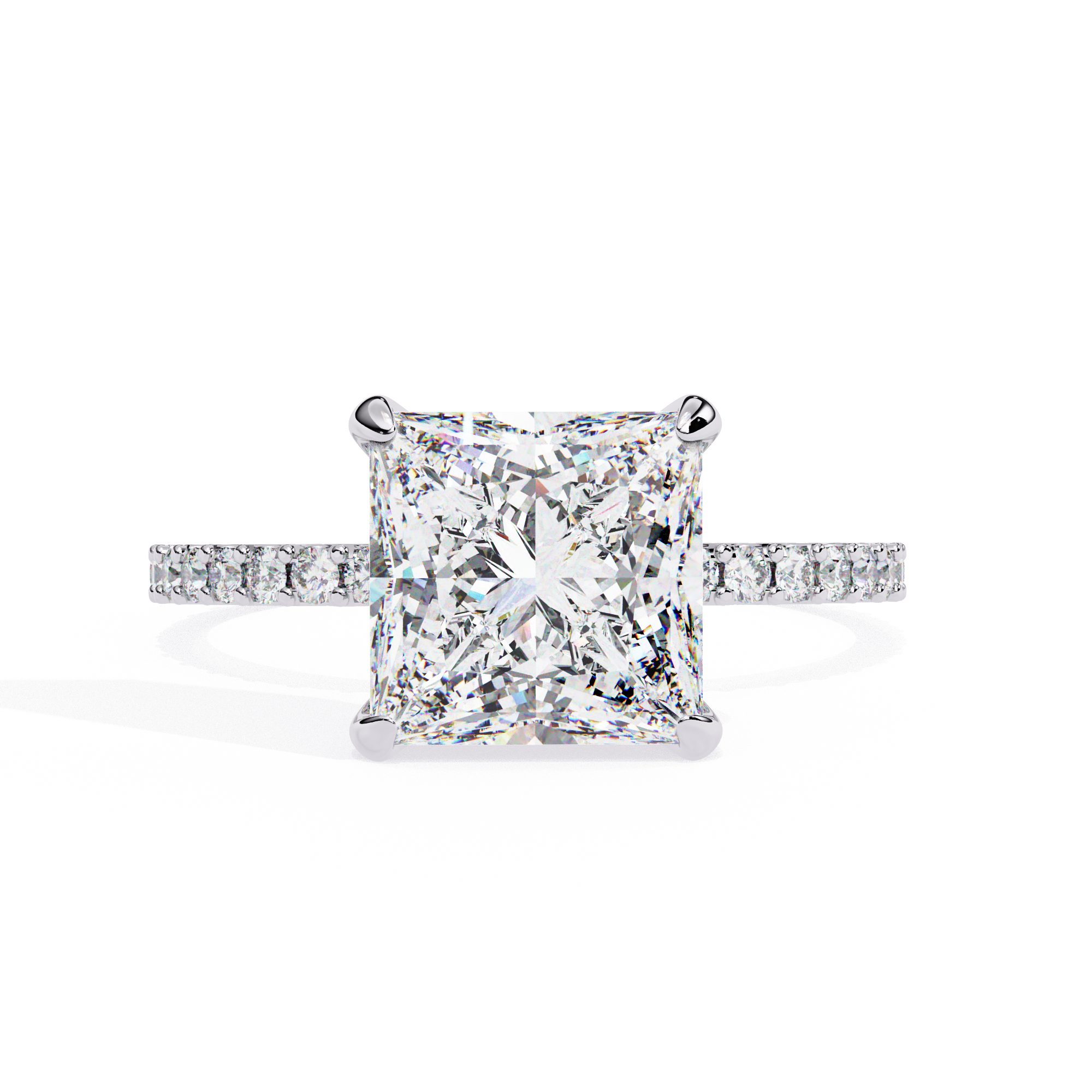 Modern Pave Diamond Ring