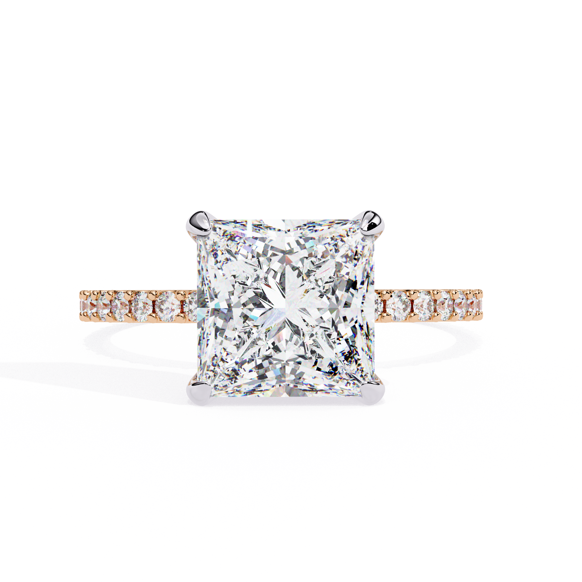 Modern Pave Diamond Ring