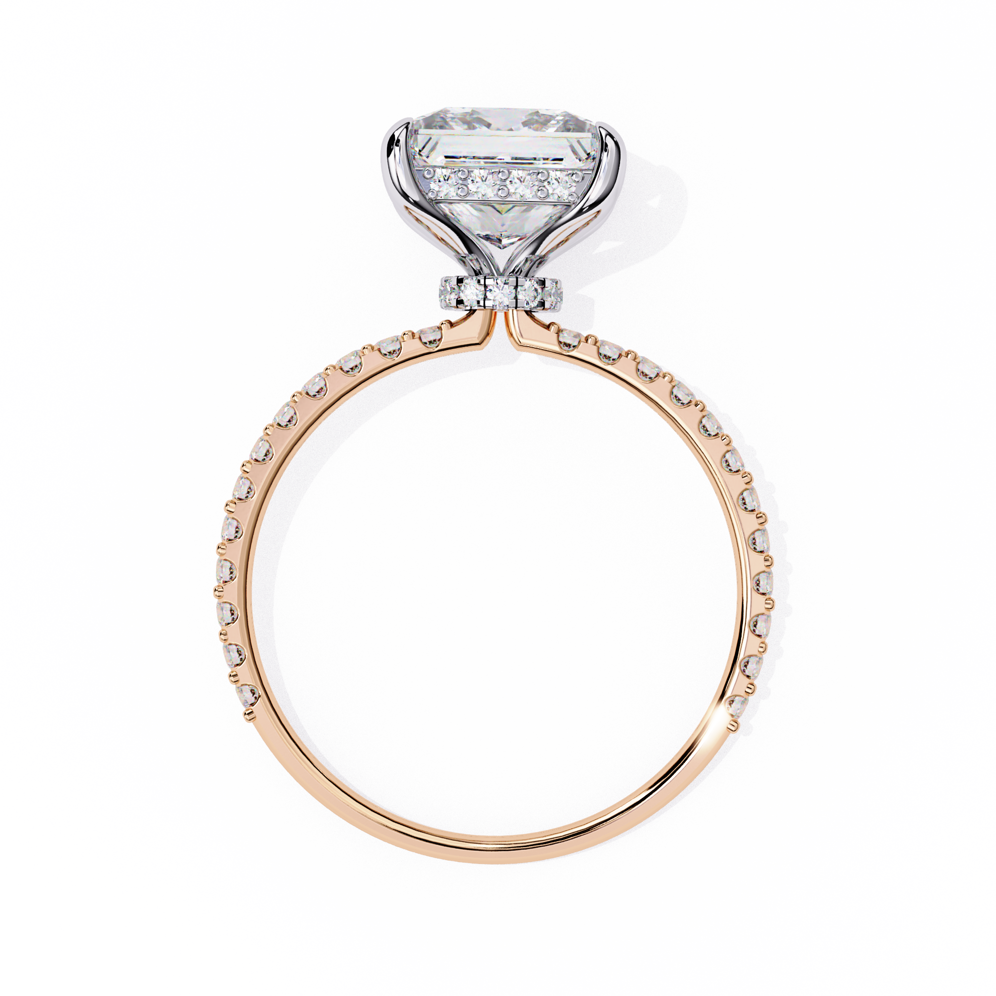 Modern Pave Diamond Ring