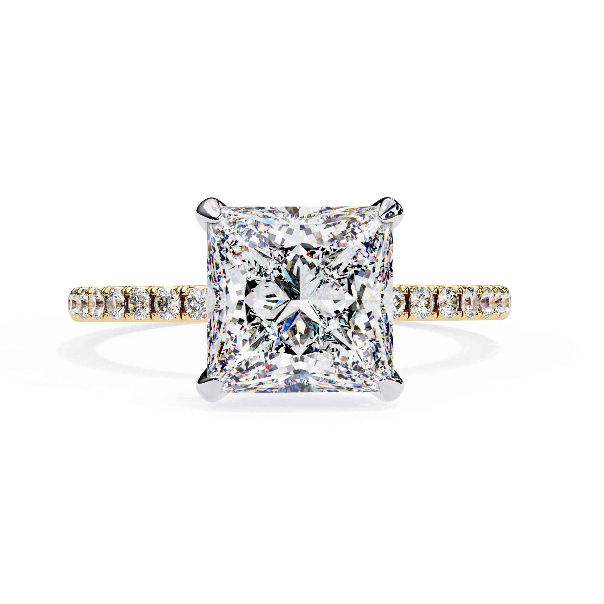 Tacori Princess Cut Solitaire Diamond Engagement Ring