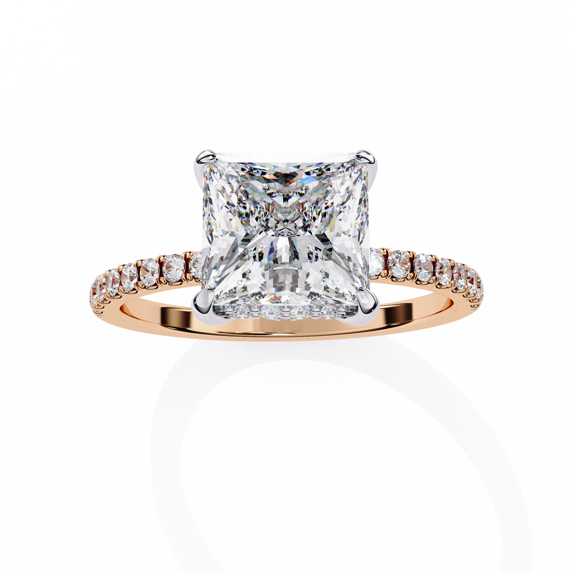 Tacori Princess Cut Solitaire Diamond Engagement Ring