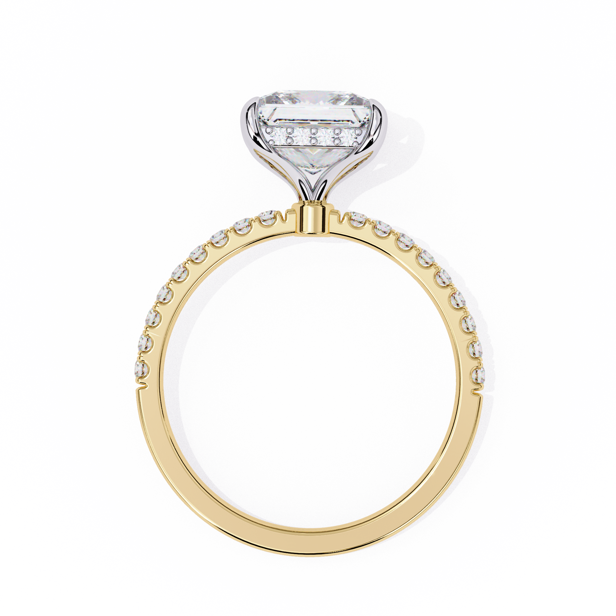 Tacori Princess Cut Solitaire Diamond Engagement Ring
