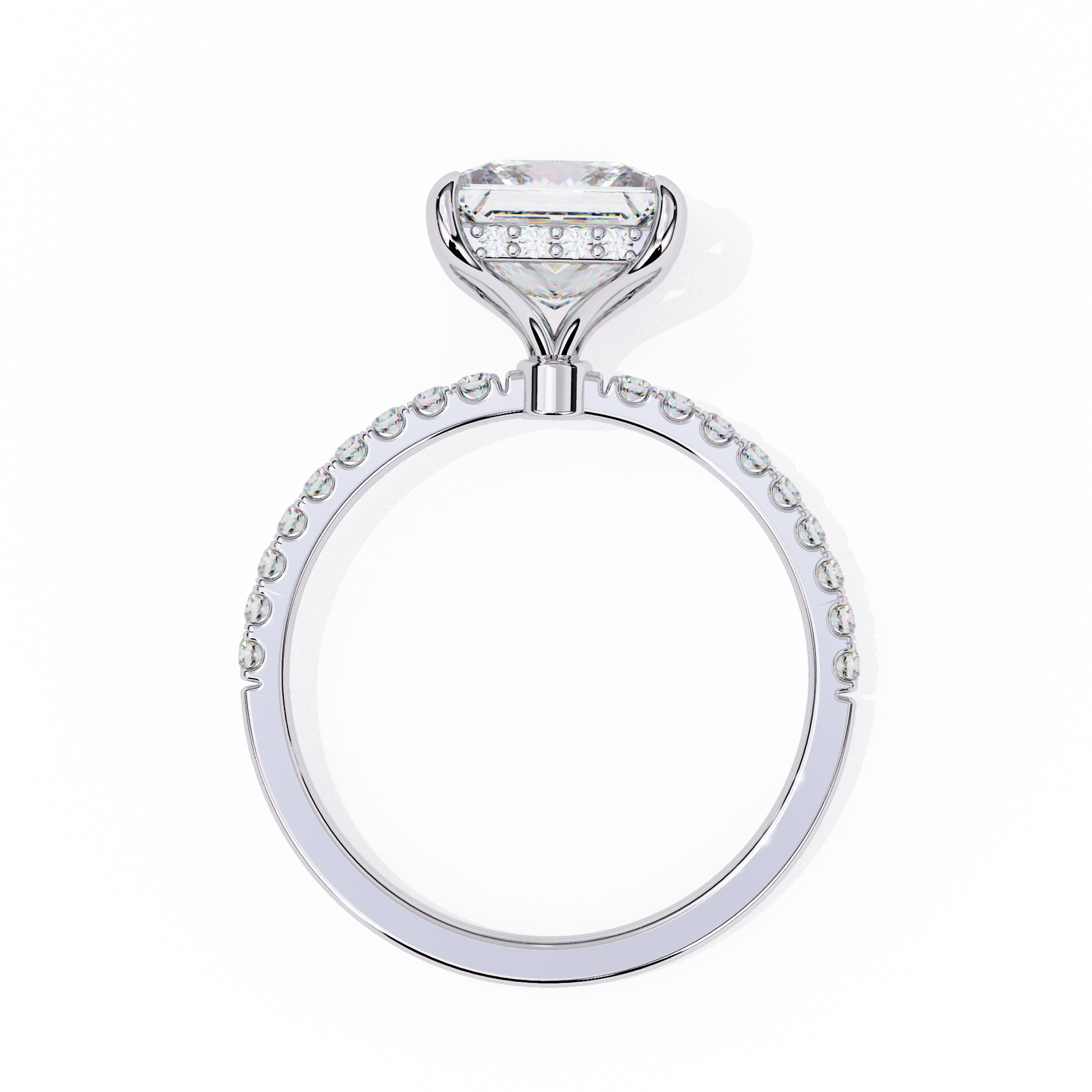 Tacori Princess Cut Solitaire Diamond Engagement Ring