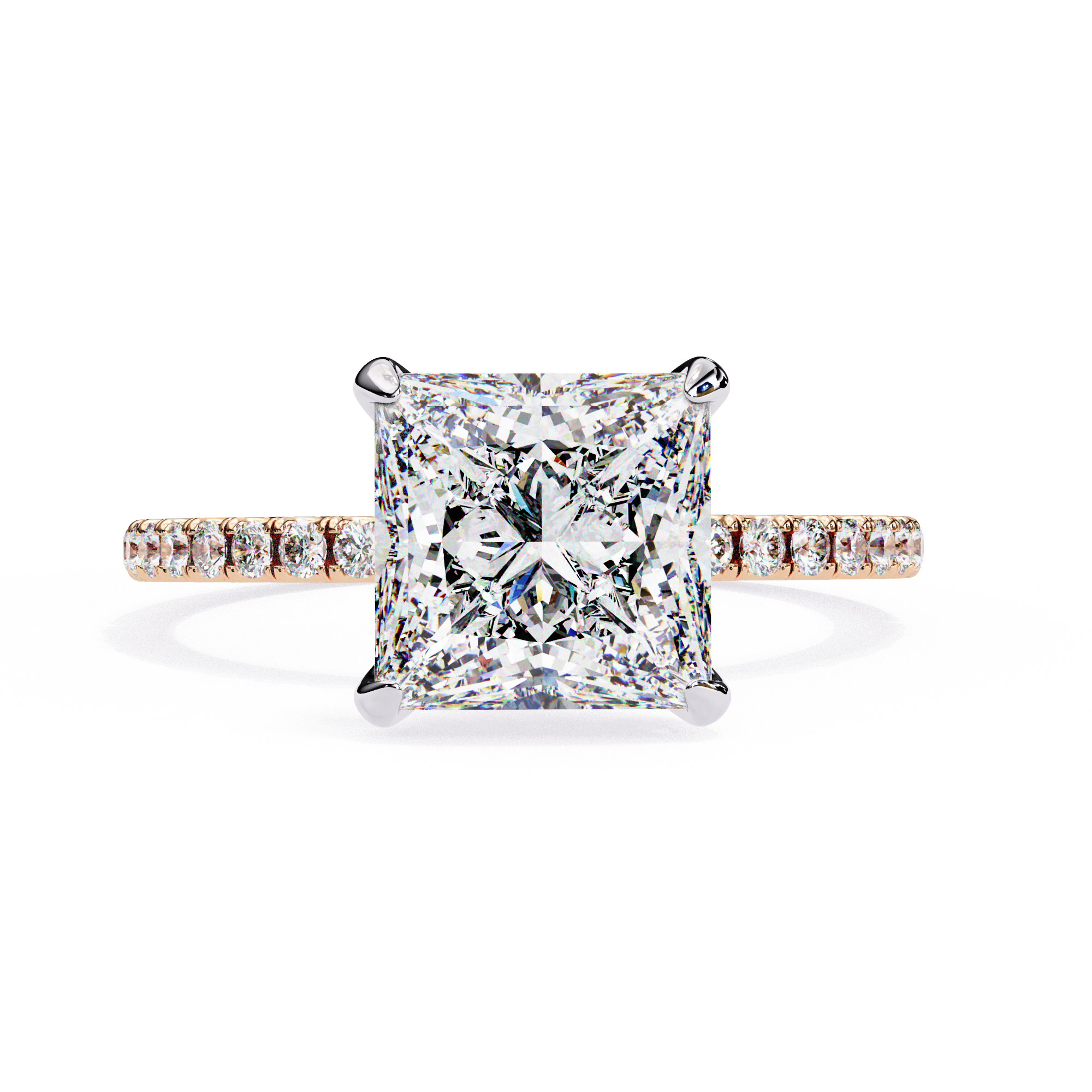 Tacori Princess Cut Solitaire Diamond Engagement Ring