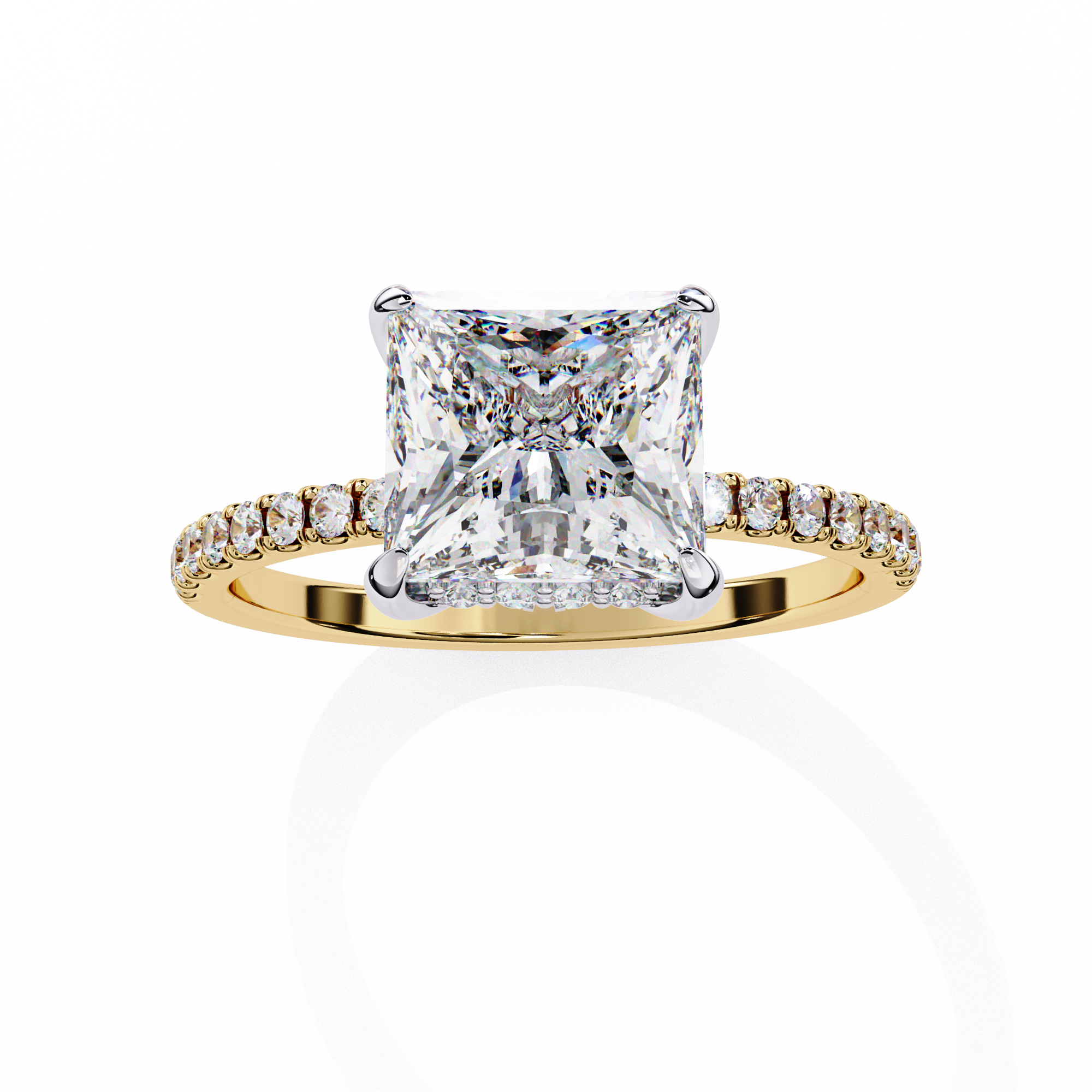 Tacori Princess Cut Solitaire Diamond Engagement Ring