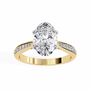 Elegant Oval Cut Diamond Engagement Ring