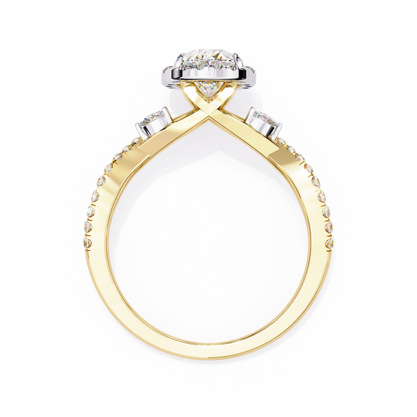 Crossover Diamond Ring
