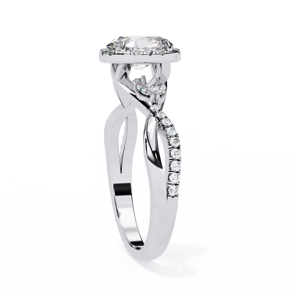 Crossover Diamond Ring