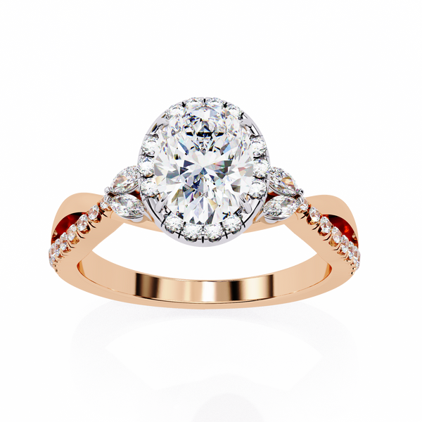 Crossover Diamond Ring