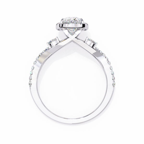 Crossover Diamond Ring