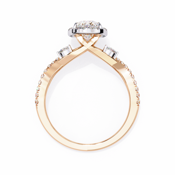 Crossover Diamond Ring