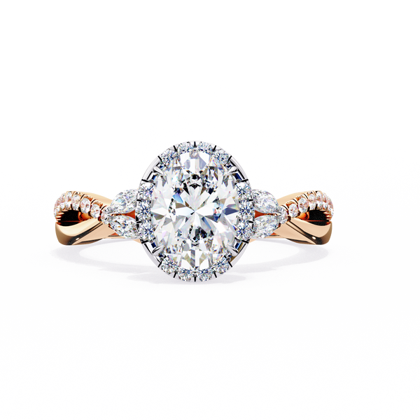 Crossover Diamond Ring