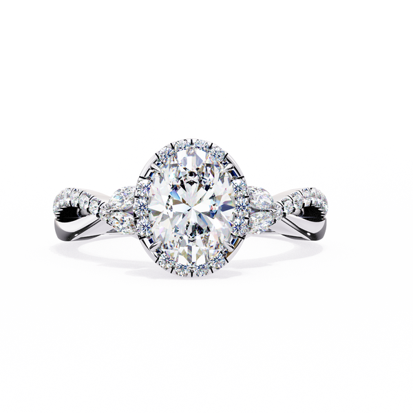 Crossover Diamond Ring