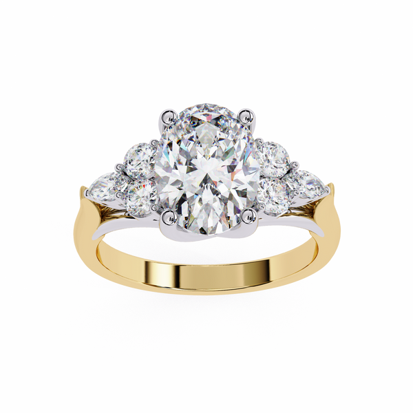 Oval Cut Five-Stone Diamond Ring