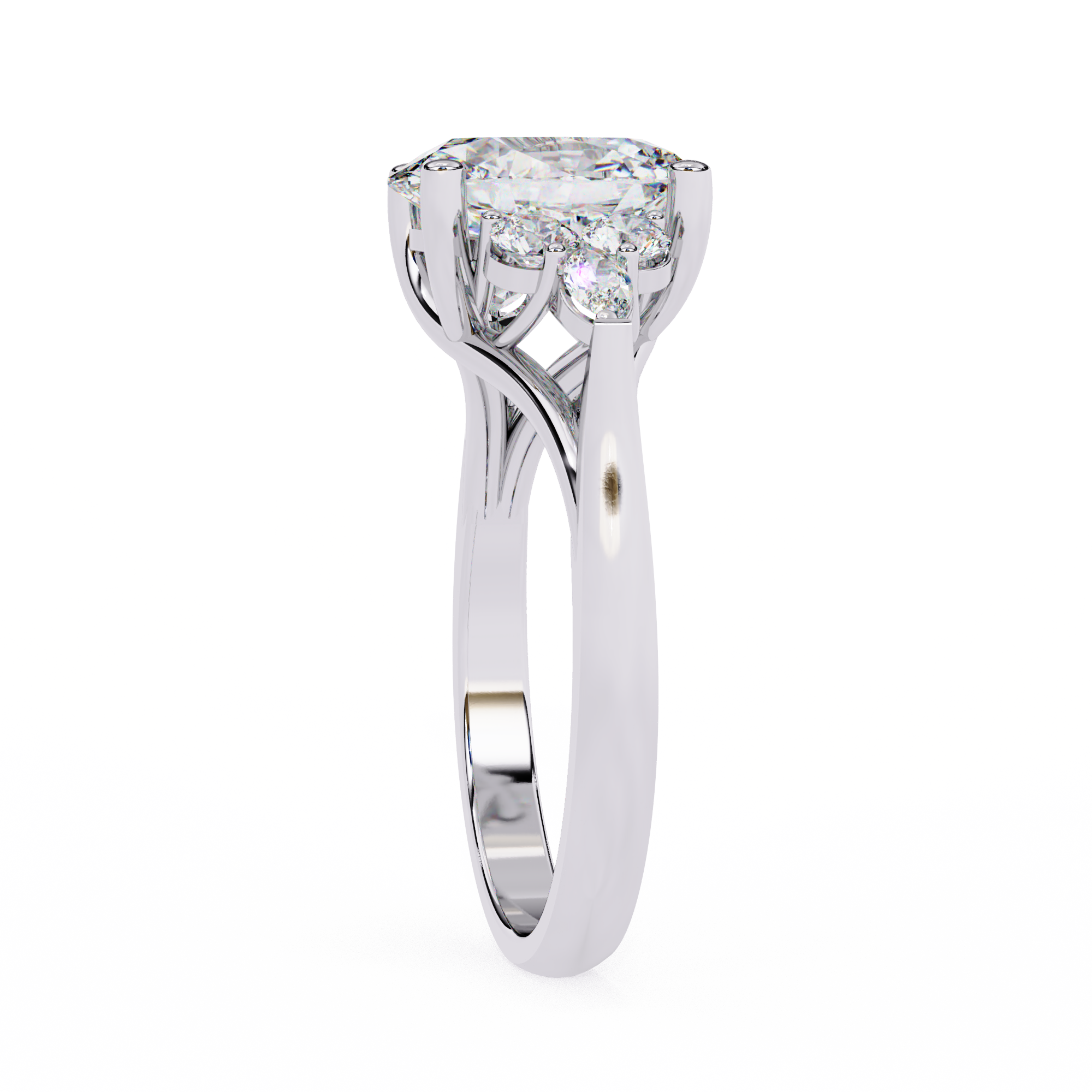 Celeste Grace Oval Centerpiece with Diamond Ensemble