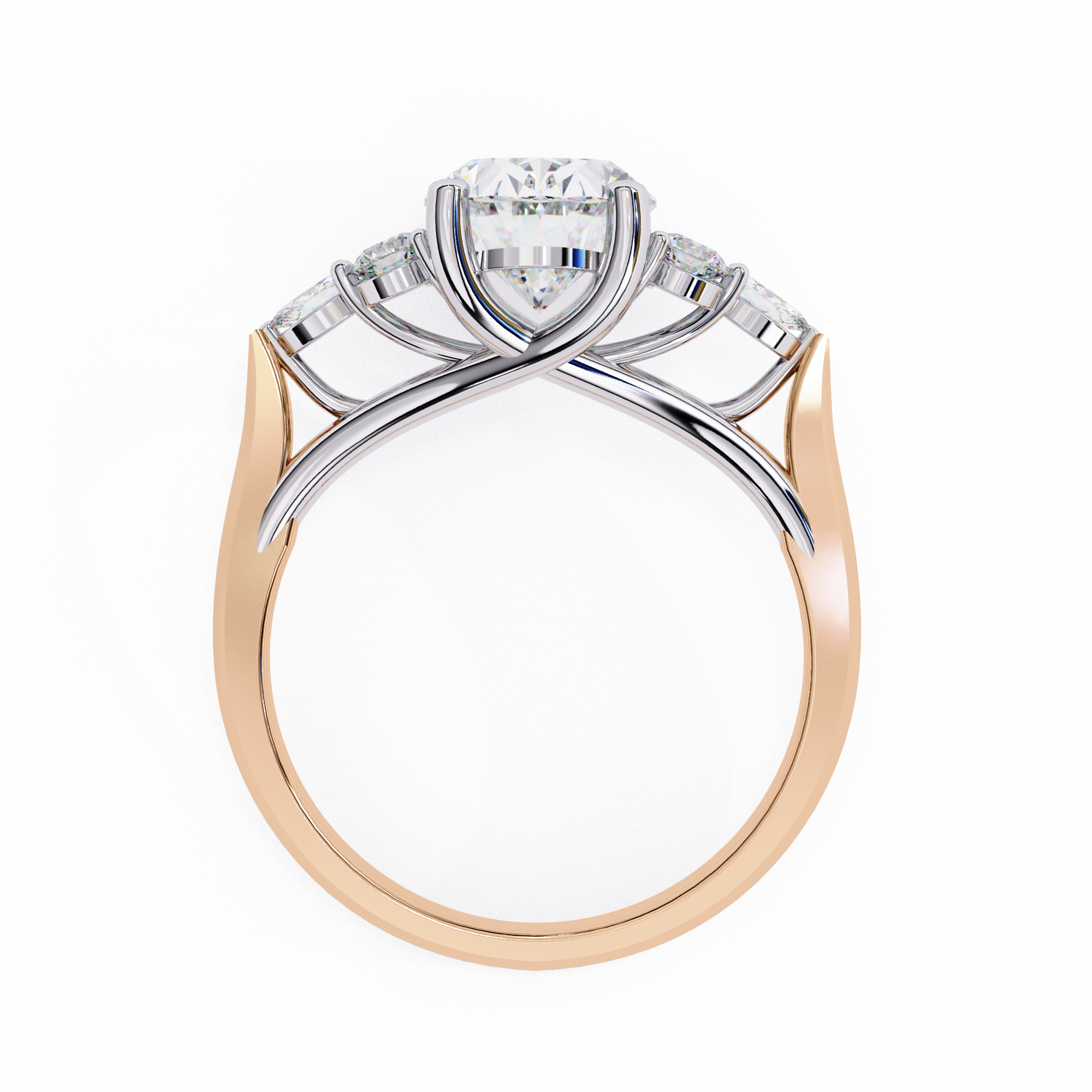 Celeste Grace Oval Centerpiece with Diamond Ensemble