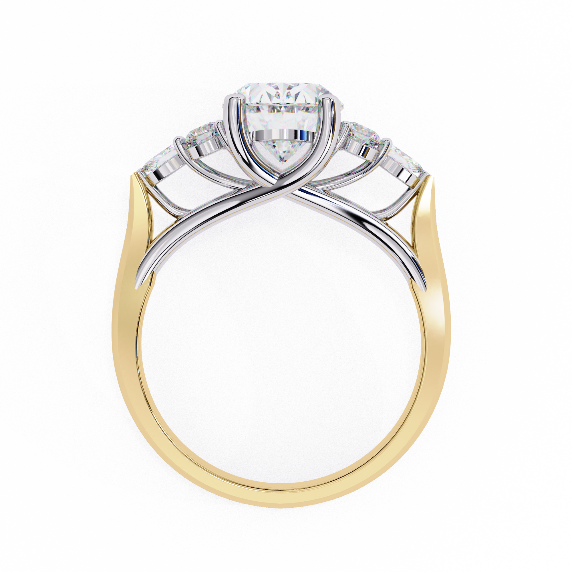 Celeste Grace Oval Centerpiece with Diamond Ensemble